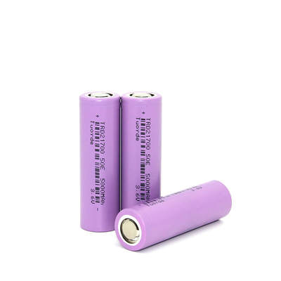 Customized Lithium Ion Battery Cell 5000mAh 3.6V 21700 UN38.3 Cylindrical 2C Dscharge