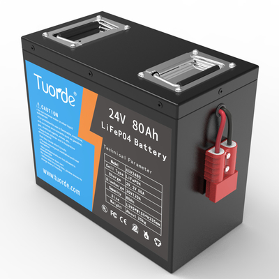ISO9001 Lithium Ion LiFePo4 Battery 24V 80Ah AGV RGV Robot Power Supply